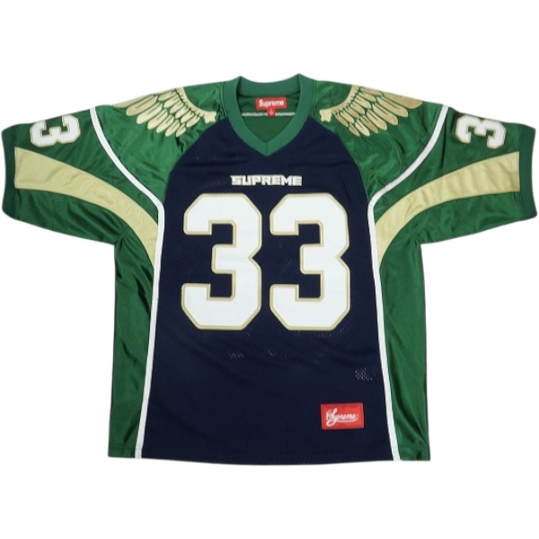 SUPREME シュプリーム 26SS Wings Football Jersey Navy フットボールジャージ 紺 Size 【S】 【新古品・未当て嵌める品】 30009751