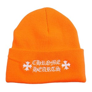 CHROME HEARTS クロム・ハーツ WATCH CAP ORANGE ビーニー オレンジ Size 【フリー】 【新古品・未使用品】 20797761｜ブランド古着のフールズジャッジ 53,790円