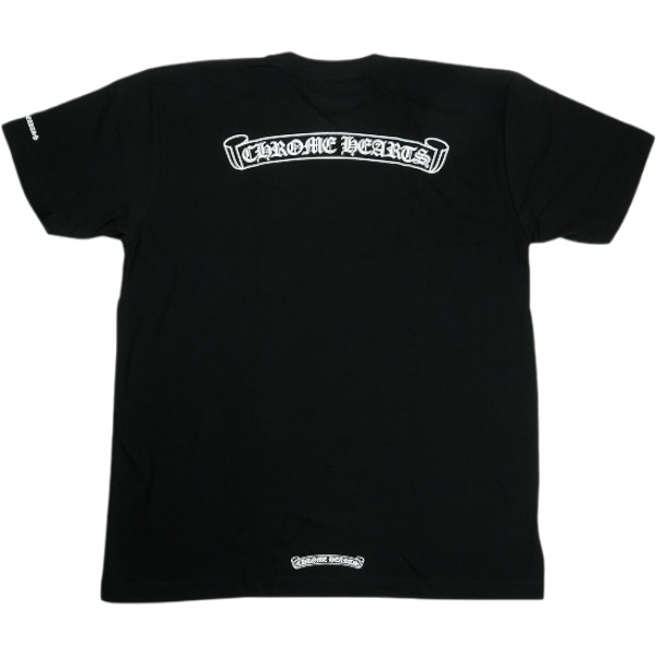 CHROME HEARTS クロム・ハーツ SCROLL SS T-SHIRT BLACK/WHITETティーシャツ 黒 Size 【XL】 【新古品・未当てはめる品】 30006938
