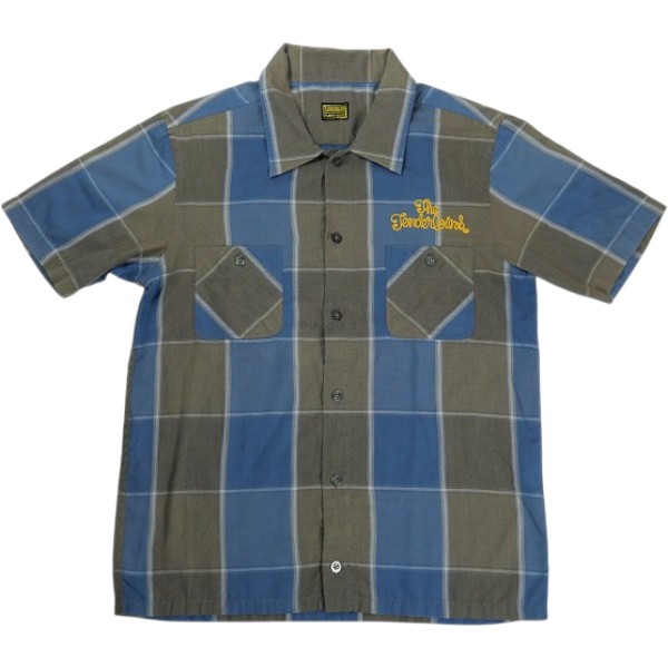 TENDERLOIN テンダーロイン T-POLY SHT S/S BLUE/GRAY 半袖シャツ 青 Size 【XS】 【中古品-良い】 30012327|ブランド古着のフールズジャッジ