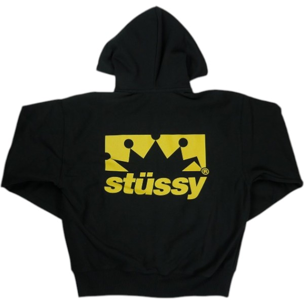 STUSSY ステューシー 26SS BOX CROWN ZIP HOODIE BLACK ジップパーカー 黒 Size 【L】 【新古品・未使用品】 20838329｜ブランド古着のフールズジャッジ