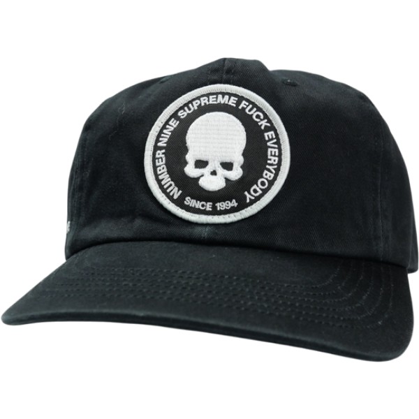 SUPREME シュプリーム ×Number (N)ine 25FW 6-Panel Black 旗がしら 黒 Size 【無償性】 【新古品・未当てはめる品】 30008614