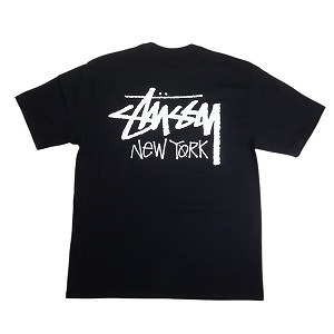 STUSSY ステューシー 25SS STOCK NEW YORK TEE BLACK ニューヨーク限定Tシャツ 黒 Size 【L】 【新古品・未使用品】 20815587|ブランド古着のフールズジャッジ
