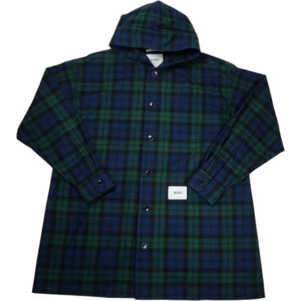 WTAPS ダブルタップス 22SS BOUT JACKET FLANNEL 221TQDT-JKM02 ジャケット 緑 Size 【3】 【中古品-ほぼ新品】 20837944