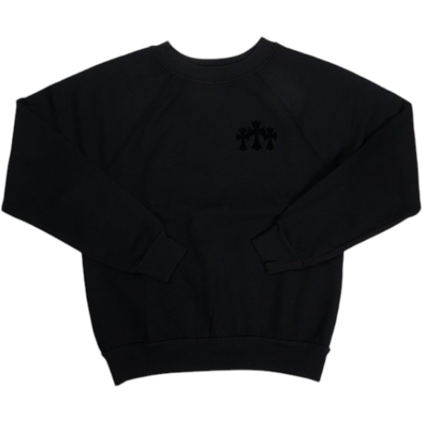 CHROME HEARTS クロム・ハーツ BLIND SPOT SWEATSHIRT BLACK レディースクルーネックスウェット 黒 Size 【レディースS】 【新古品・未使用品】 30012606|ブランド古着のフールズジャッジ