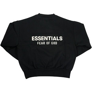 Fear of God フィアーオブゴッド ESSENTIALS Classic Crewneck Sweatshirt Jet Black クルーネックスウェット 黒 Size 【L】 【新古品・未当て嵌める品】 20833577