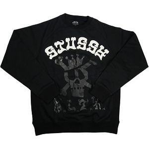STUSSY ステューシー MARAUDER CREWNECK SWEAT BLACK クルーネックスウェット 黒 Size 【L】 【新古品・未当て嵌める品】 20834609