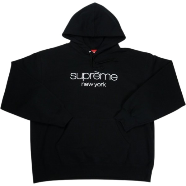 SUPREME シュプリーム 26SS Classic Logo Hooded Sweatshirt Black パーカー 黒 Size 【L】 【新古品・未使用品】 20838380|ブランド古着のフールズジャッジ