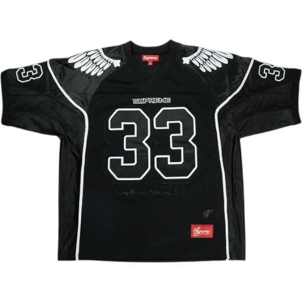 SUPREME シュプリーム 26SS Wings Football Jersey Black フットボールジャージ 黒 Size 【XL】 【新古品・未使用品】 30012959｜ブランド古着のフールズジャッジ