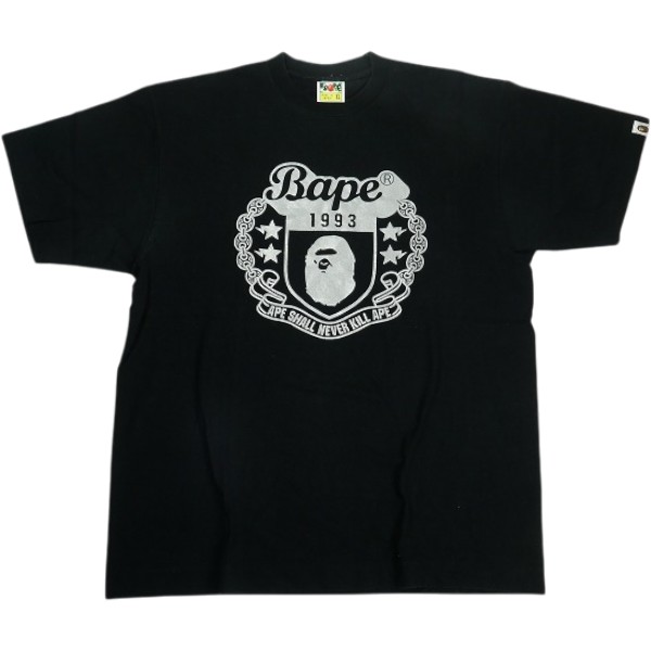 A BATHING APE ア ベイシング エイプ APE SHALL NEVER KILL APE TEE ティーシャツ 黒 Size 【XL】 【中古品-好いたらしい】 30008921