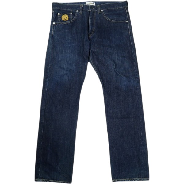 A BATHING APE ア ベイシング エイプ APE HEAD CROWN DENIM PANTS ジーンズズボン下 インディゴ Size 【XL】 【中古品-好いたらしい】 30008941
