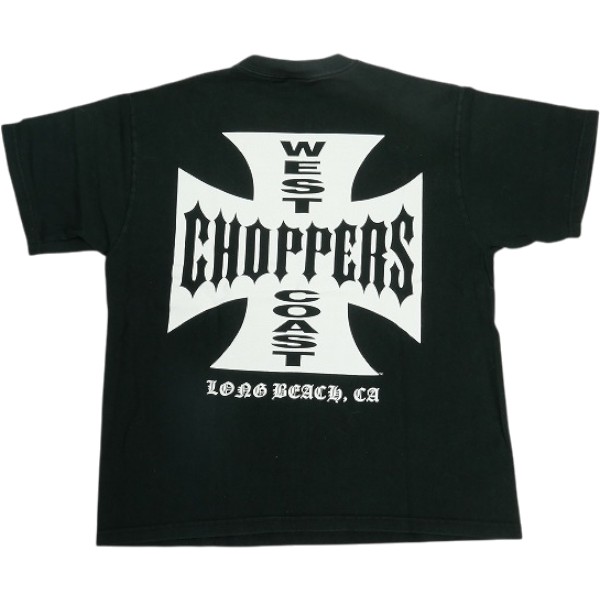 VINTAGE ヴィンテージ West Coast Choppers ウェストコーストチョッパーズ Iron Cross Tee ティーシャツ 黒 Size 【M好いかげんに】 【中古品-好いたらしい】 30009662