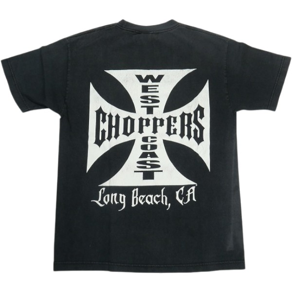 VINTAGE ヴィンテージ West Coast Choppers ウェストコーストチョッパーズ Iron Cross Tee ティーシャツ 黒 Size 【M】 【中古品-好いたらしい】 30009666