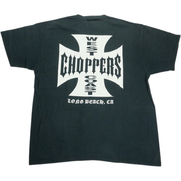 VINTAGE ヴィンテージ West Coast Choppers ウェストコーストチョッパーズ Iron Cross Tee Tシャツ 黒 Size 【XL相当】 【中古品-良い】 30009676|ブランド古着のフールズジャッジ