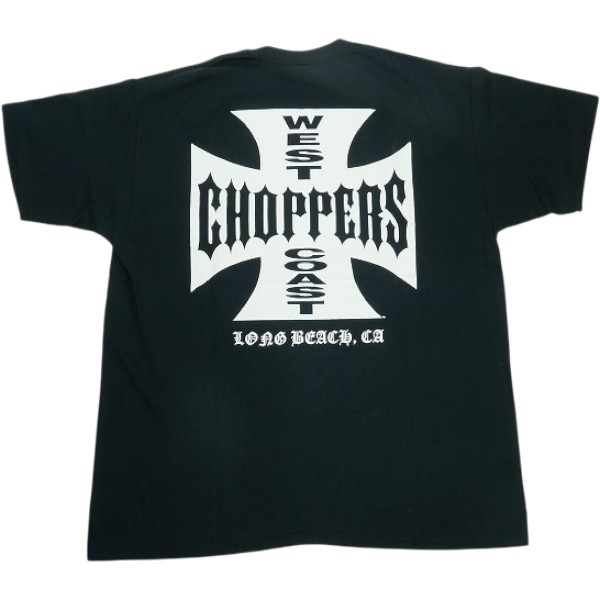 VINTAGE ヴィンテージ West Coast Choppers ウェストコーストチョッパーズ Iron Cross Tee ティーシャツ 黒 Size 【XL】 【中古品-好いたらしい】 30009678