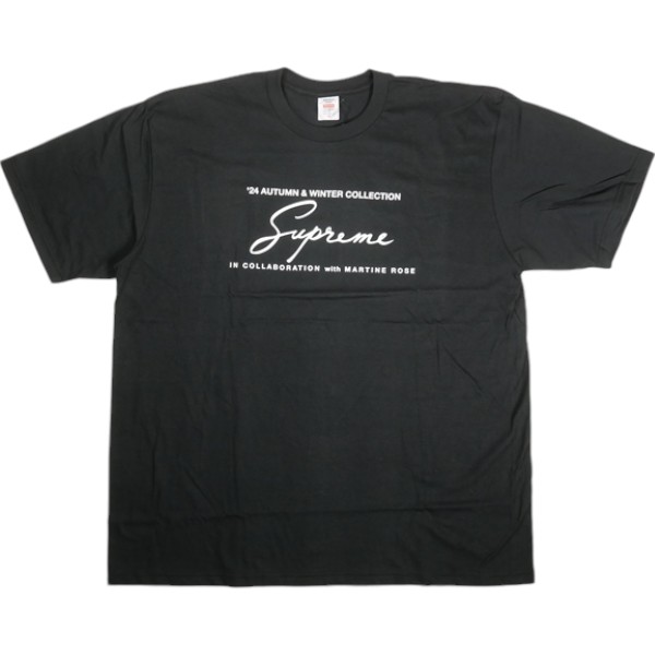 SUPREME シュプリーム ×Martine Rose 24AW Tee Black ティーシャツ 黒 Size 【M】 【新古品・未当てはめる品】 30009909