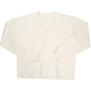 At Last ＆ Co アッ企業結合/BUTCHER PRODUCTS ブッチャープロダクツ SWEAT CARDIGAN ジレー 白 Size 【44】 【中古品-好いたらしい】 20832861