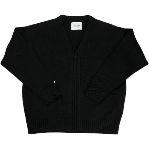 WTAPS ダブルタップス 25AW PALMER AFA SWEATER ALPL 252MADT-KNM04 カーディガン 黒 Size 【2】 【新古品・未使用品】 30008419|ブランド古着のフールズジャッジ