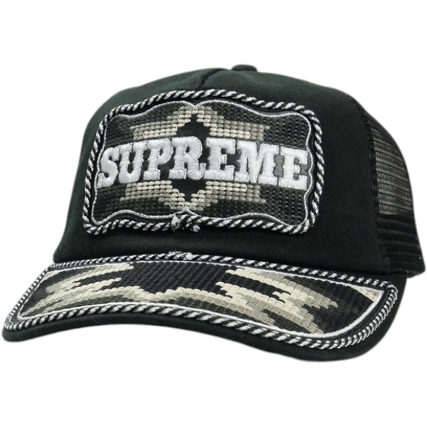 SUPREME シュプリーム 26SS Western Embroidered Mesh Back 5-Panel Black 旗がしら 黒 Size 【無償性】 【新古品・未当て嵌める品】 30008442