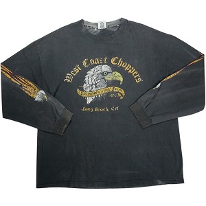 VINTAGE ヴィンテージ West Coast Choppers ウェストコーストチョッパーズ Eagle Logo LS Tee ロンT 黒 Size 【XL】 【中古品-良い】 20825759|ブランド古着のフールズジャッジ