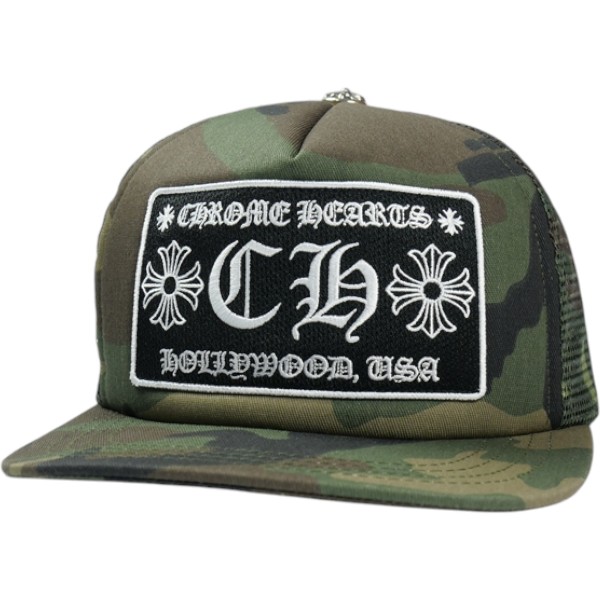 CHROME HEARTS クロム・ハーツ TRUCKER CAP CAMO CHロゴメッシュキャップ 緑 Size 【無償性】 【新古品・未当て嵌める品】 20839086