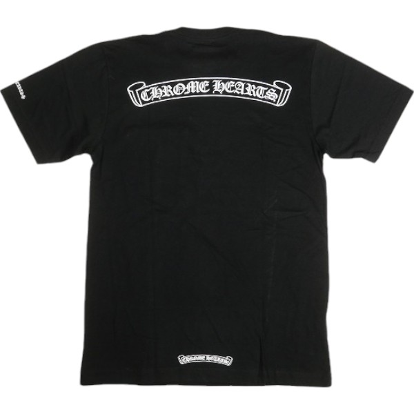 CHROME HEARTS クロム・ハーツ SCROLL SS T-SHIRT BLACK/WHITE ティーシャツ 黒 Size 【S】 【新古品・未当てはめる品】 30007654