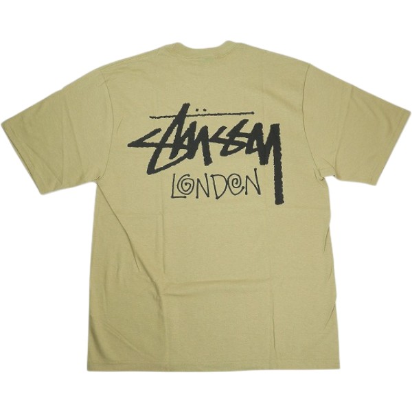 STUSSY ステューシー STOCK LONDON TEE KHAKI 英国の首都制限事項ティーシャツ  カーキ Size 【S】 【新古品・未当てはめる品】 30008588