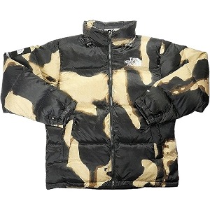 SUPREME シュプリーム ×THE NORTH FACE 21AW Bleached Denim Print Nuptse Jacket Black ジャケット 黒 Size 【S】 【新古品・未使用品】 20783625|ブランド古着のフールズジャッジ