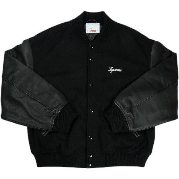 SUPREME シュプリーム 26SS Cross Varsity Jacket Black ジャケット 黒 Size 【S】 【新古品・未使用品】 30012422｜ブランド古着のフールズジャッジ