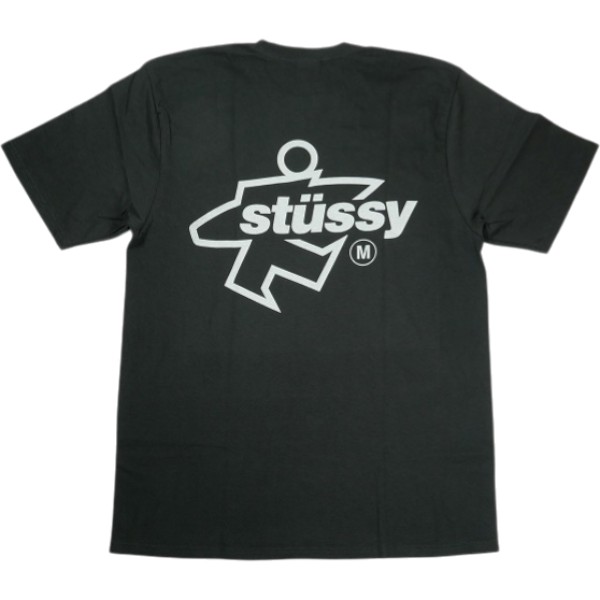 STUSSY ステューシー 26SS SURF SIZE TEE PIGMENT DYED Faded Black Tシャツ 黒 Size 【M】 【新古品・未使用品】 20839487｜ブランド古着のフールズジャッジ
