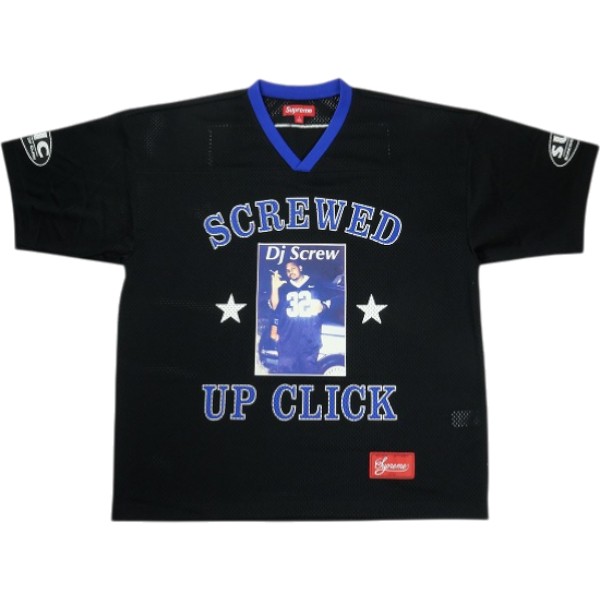 SUPREME シュプリーム ×DJ Screw 26SS Football Jersey Black フットボールジャージ 黒 Size 【S】 【新古品・未使用品】 20840599|ブランド古着のフールズジャッジ