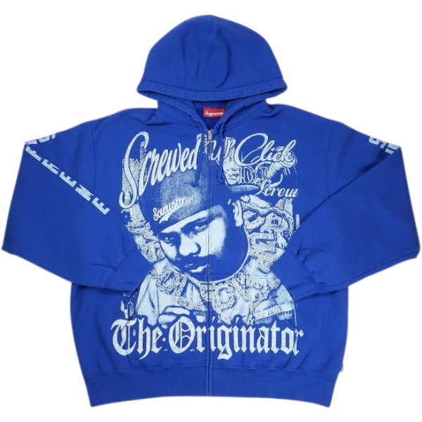 SUPREME シュプリーム &times;DJ Screw 26SS Zip Up Hooded Sweatshirt Royal ジップパーカー 青 Size 【L】 【新古品・未使用品】 20840676｜ブランド古着のフールズジャッジ 41,828円