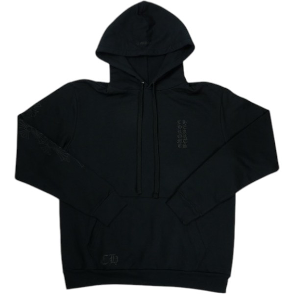 CHROME HEARTS クロム・ハーツ Miami Exclusive Cemetery Cross HOODED PULLOVER SWEATSHIRT スウェットパーカー 黒 Size 【XS】 【新古品・未使用品】 30005587|ブランド古着のフールズジャッジ