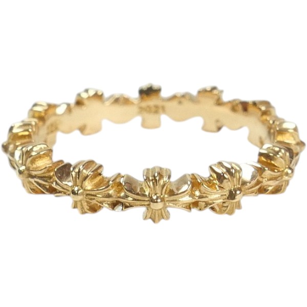 CHROME HEARTS クロム・ハーツ TINY E CH PLS BAND RING GOLD 輪っか 金 Size 【7】 【新古品・未当て嵌める品】 30008817