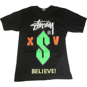 STUSSY ステューシー BELIEVE TEE BLACK プルオーバー 黒 Size 【M】 【新古品・未当て嵌める品】 20813096