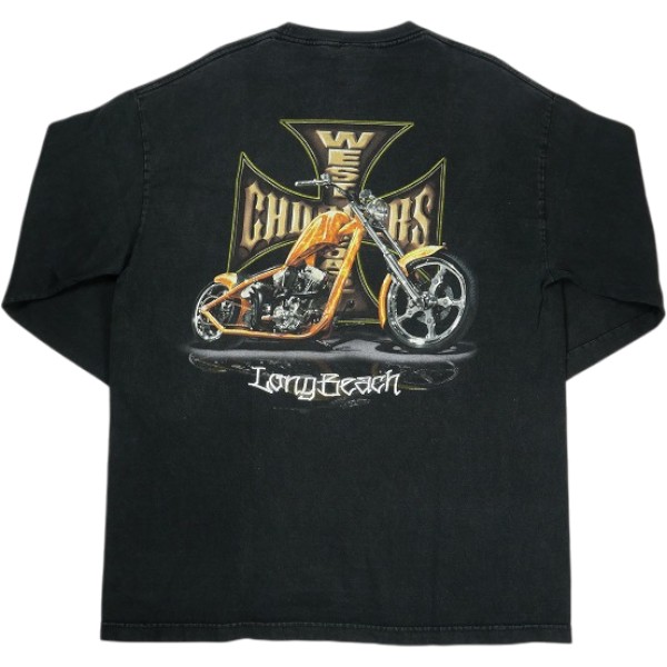 VINTAGE ヴィンテージ West Coast Choppers ウェストコーストチョッパーズ Motorcycle Logo LS Tee ロンT 黒 Size 【XL】 【中古品-良い】 30005906|ブランド古着のフールズジャッジ