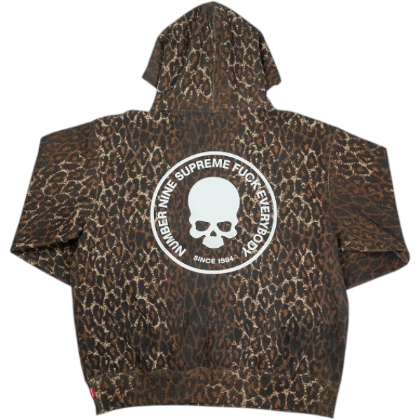 SUPREME シュプリーム ×Number (N)ine 25FW Hooded Sweatshirt Leopard パーカー 茶 Size 【M】 【新古品・未使用品】 30006084
