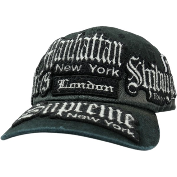 SUPREME シュプリーム 26SS City Patches 6-Panel Black 旗がしら 黒 Size 【無償性】 【新古品・未当て嵌める品】 30006424
