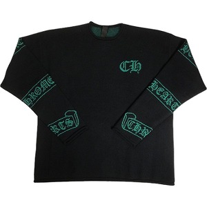 【新品未使用】クロムハーツ　カシミヤニット Chrome Hearts - クロムハーツ ハラコクロスパッチハイネック