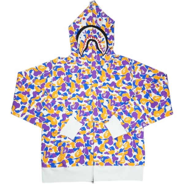 A BATHING APE ア ベイシング エイプ LOS ANGELES 1st Anniversary Separate Shark Full Zip Hoodie Multi 天使の都市制限事項シャークパーカー マルチ Size 【XL】 【新古品・未当てはめる品】 30006587