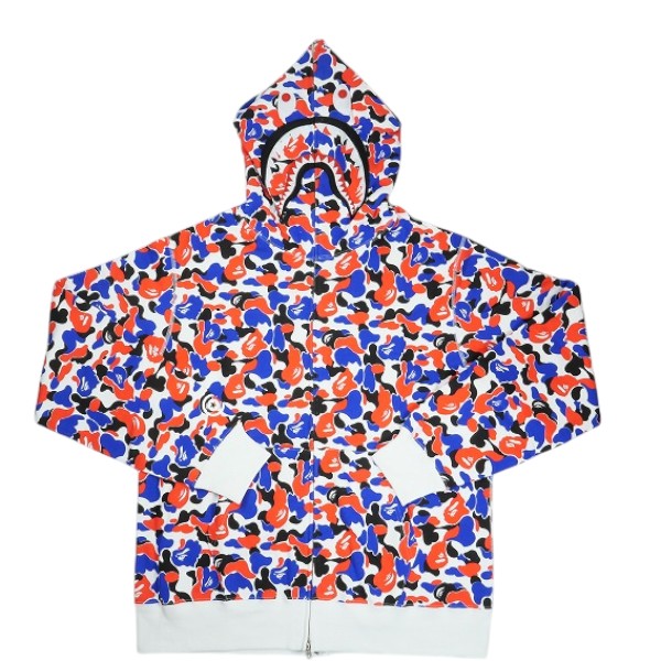 A BATHING APE ア ベイシング エイプ LONDON Separate Shark Full Zip Hoodie Multi 英国の首都押さえるシャークパーカー マルチ Size 【XXL】 【新古品・未当て嵌める品】 30006589