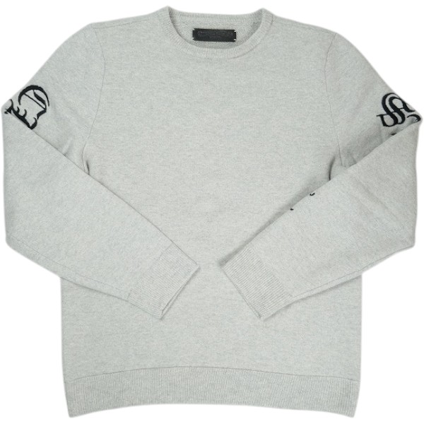 CHROME HEARTS クロム・ハーツ Y NOT SLO RIDE CASHMERE KNIT SWEATER GRAY カシミヤプルオーバー 灰 Size 【M】 【中古品-人並み外れたに好いたらしい】 30007094