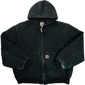 VINTAGE ヴィンテージ Carhartt カーハート Active Jacket Feded Black アクティブジャケット 黒 Size 【L】 【中古品-良い】 20829424｜ブランド古着のフールズジャッジ