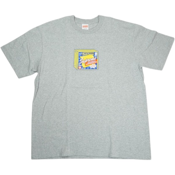 SUPREME シュプリーム 19AW Cheese Tee Grey ティーシャツ 灰 Size 【M】 【中古品-好いたらしい】 30006906 トップス-Tシャツ・カットソー-メンズファッション