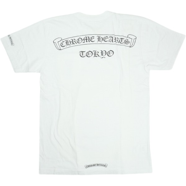 CHROME HEARTS クロム・ハーツ TOKYO SCROLL SS T-SHIRT WHITE 日本の首都制限事項プルオーバー 白 Size 【M】 【中古品-好いたらしい】 30007031