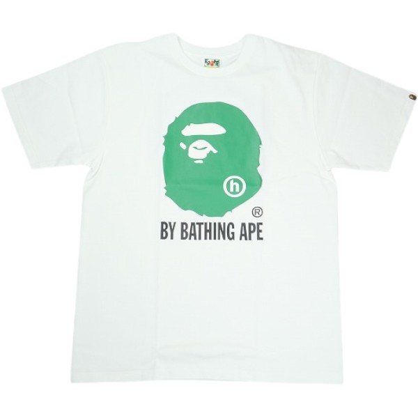 A BATHING APE ア ベイシング エイプ ×HIDDEN BY BATHING APE TEE WHITE プルオーバー 白 Size 【L】 【新古品・未当て嵌める品】 30007141