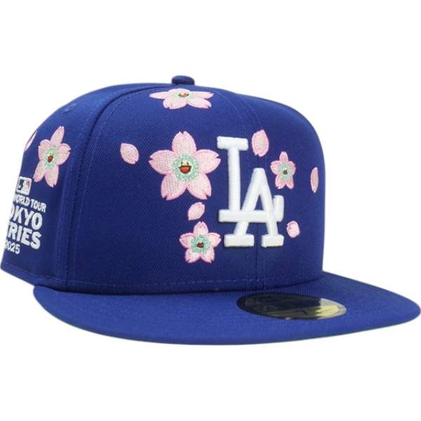 村上隆 ムラカミタカシ ×MLB World Tour Tokyo Series 2025 New Era 59Fifty Dodgers Strapback Hat 鳥打ち帽 青 Size 【7 1/2(L)】 【新古品・未当てはめる品】 30007192