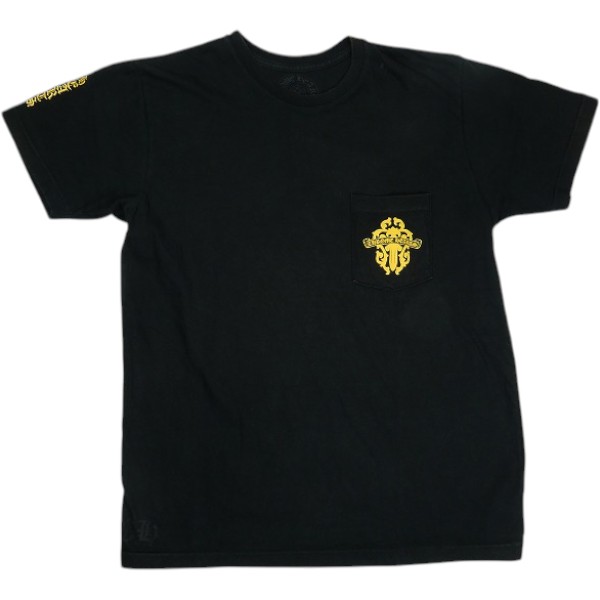 CHROME HEARTS クロム・ハーツ DAGGER POCKET SS TEE BLACK プルオーバー 黒 Size 【L】 【中古品-似つかわしい】 30007289