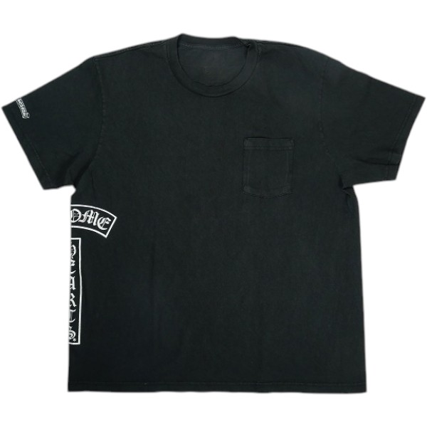 CHROME HEARTS クロム・ハーツ SOAP \u0026 WATER SS PKT CREW T-SHIRT BLACK ティーシャツ 黒 Size 【XL】 【新古品・未当て嵌める品】 30009778