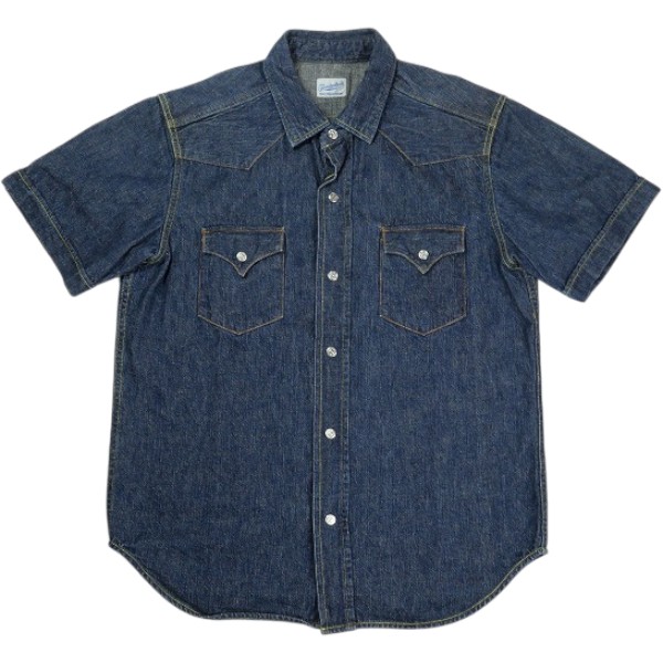TENDERLOIN テンダーロイン T-SADDLE MAN DENIM SHT 半袖シャツ インディゴ Size 【XS】 【中古品-非常に良い】 30007556｜ブランド古着のフールズジャッジ 12,808円